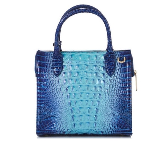 Brahmin Blue Woven Leather Tote - Picture 4 of 16